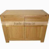2 Doors 2 Drawer Solid Wood Shoes Cabinet thumbnail-2