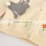 Fine-knit Kids Cardigan Sweater in 100%cotton Bunny Pattern thumbnail-6