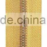 5# Brass Two Way Open Zipper Auto-lock Slider thumbnail-1