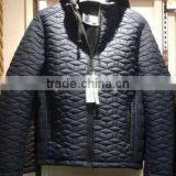 New Style Jacket With Hoody Fashion Winter Quilted Man Jacket Stocklots thumbnail-1