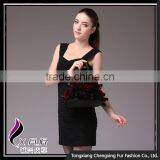 CX-H-30 Wholesale Handbag Beautiful Genuine Rex Fur Lady Fashion Handbags thumbnail-2