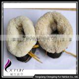 CX-SHOES-02 Genuine Sheared Sheep Leather Infant Shoes thumbnail-4