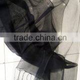 2017 Fashion New Arrival Lady Jacquard Plain Solid Color 2layers Silk Mixed Viscose Scarf Shawl thumbnail-5