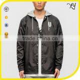 Custom Plain Men no Zipper Hoodie Lightweight Windbreaker Jacket thumbnail-1
