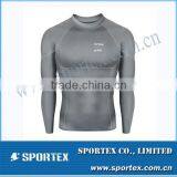 2015 New Design Flatlock Mens Compression t Shirt thumbnail-1