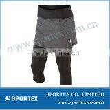Tennis Skirts With 3/4 Legging Pants, Black Tennis Skirts, OEM Tennis Wear thumbnail-1