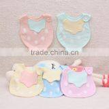 S33348W Baby Bibs Bandana 100% Cotton Double Layers Drool Sweet Bibs Bandana thumbnail-2