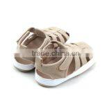 2017 Wholesales Top Selling Soft Rubber Sole Leather Baby Sandals thumbnail-5