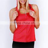 2016 Guangzhou Colorful Fashion Latest Women 100% Polyester Zipper Ladies Long Tops For Leggings thumbnail-2