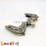 10.5cm M Shape Antique Bronze Handmade Kiss Lock Handbag Clutch Frame thumbnail-3