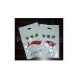 HDPE Printed Plastic Bags / Colored Poly Bags With Handle Hole