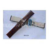 Water-proof Nubuck Lining Leather Watch Wristbands, Custom Watch Strap With Butterfly Buckle thumbnail-1