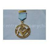 Short Ribbon Iron / Brass / Zinc Alloy Die Casting Die Cast Medals With High 3D and High Polishing thumbnail-1