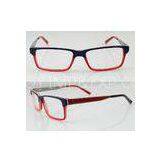 Fashion Women Acetate Optical Frames, Red & Black Handmade Acetate Glasses Frames