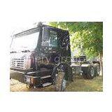 380HP 40 Ton HOWO 6X6 Heavy Duty Trucking , 6x6 EURO III Prime Mover Truck , Wild Black thumbnail-1