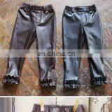 Latest design comfortable leather pants for kids new fashion kids leather pants
