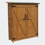 wooden gardon storage shed
