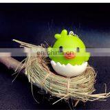 Vinyl Glue Eggshell Rooster Fashion Key Chain Ring Keyfob Bag Pendant Charms thumbnail-2