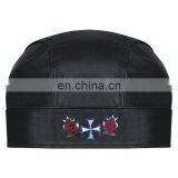 HMB-901Y LEATHER SKULL CAP DURAG HEAD WRAP BANDANA SKULLCAP HATS SCARF BIKER STYLE