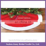 CTS017B White and Blue Wholesale 100% Polyester Faux Fur New Year Tree Decoration thumbnail-3