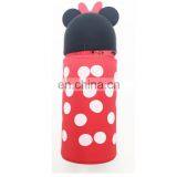 Korean Cartoon Silicone Pencil Case and Stationery Pen Holder With Retractable Function and Cylindrical Shape thumbnail-3