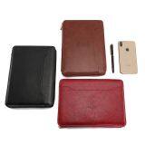 Business Loose-leaf Zipper Bag Notebook Tool A5 Multifunctional Notebook Leather Manager Clip thumbnail-2