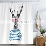 I@home Mildew Resistant Waterproof Designer 3d Shower Curtain Dog Digital Printing thumbnail-4