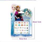 Girls Frozen Elsa and Anna Makeup Toys Nail Stickers Snow White Princess Sophia Minnie Kids Earrings Sticker Toy thumbnail-1