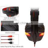 Golden Sky Factory Price Wired Electronic Sports Headphone Headset Gaming Computer Earphone Headband With Microphone Wholesale thumbnail-3