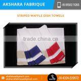 Elegant Design Striped Waffle Dish Towels