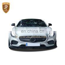 High Quality RZ Style Carbon Fiber Side Skirt Rear Spoiler Body Kit For Mercedes Bens AMG GT