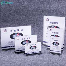 Buy Tabletop Standing Restaurant Menu Acrylic Sign Holder Customized Size Popular 2 Sided Picture Display thumbnail-3