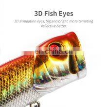 9.5cm 8g 8 Colors 3D Bionic Eyes Saltwater Fish Baits With Treble Hooks Floating Popper Bait Fishing thumbnail-3