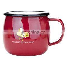 Cool Gift Enamel Espresso Black Coffee Enamel Cup Custom Logo thumbnail-3