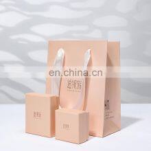 Design Custom Personalised LOGO Jewellery Box Packaging High End PinkJewelry Packaging