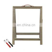 Clear Acrylic Vintage Gray Wood Tabletop Decorative Display Message Board thumbnail-5