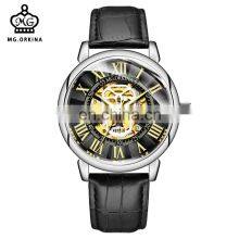 MG.ORKINA MG094 Latest Male Business Watches Fashion Automatic Mechanical Tourbillon Leather Mens Watch