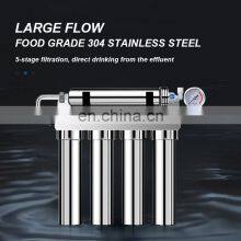 Household 5 Stages Stainless Steel UF Water Purifier With Ultra Filter Membrane thumbnail-2