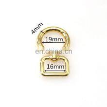 Good Polished Shiny Gold Color Zinc Alloy Metal Snap Hooks Spring Buckle Carabiners For Bags thumbnail-2
