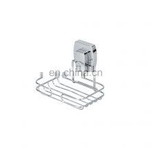 Super Powerful Vacuum Suction Cup Soap Dish - Strong Steel Sponge Holder for Bathroom & Kitchen Chrome