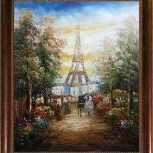 Hand-painted Abstract Canvas Oil Painting Landscape Wall Art Decoration thumbnail-5