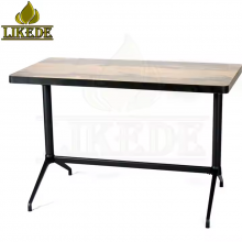 Outdoor Dining Rectangle Restaurant Table With Aluminum Base Stylish Outdoor Table for Enjoying Meals thumbnail-4