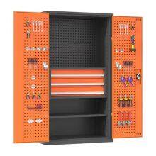 Heavy Tool Cupboard Workshop 2 Doors Tools Storage Cabinet Drawer Safety Storage Tool Cabinets thumbnail-3