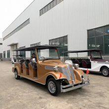 8-seater Electric Vintage Car, Retro Sightseeing Vehicle for Tourist Reception in Scenic Areas, Electric Vehicle for Property Viewing in Villas and Real Estate Projects thumbnail-2