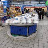 APEX Custom Make Commercial Restaurant Curve End Head Stainless Steel Fruit Display Table Ice Case thumbnail-2