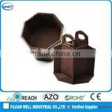 Christmas Season Hot Promotion Leather Open Box Remote Control With Turnable Manufacture thumbnail-2