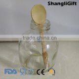 300ml Ball Glass Beverage Bottle Flint Glass Juice Bottle Metal Cap thumbnail-2