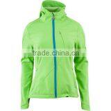 green color winter wholesale softshell jacket outdoor women jacket manufacturer custom