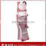 Pink Foldable Cosmetic Counter Top Cardboard Display Box