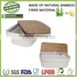 eco-environment bamboo fiber lunch food storage box,bamboo fiber bread bin